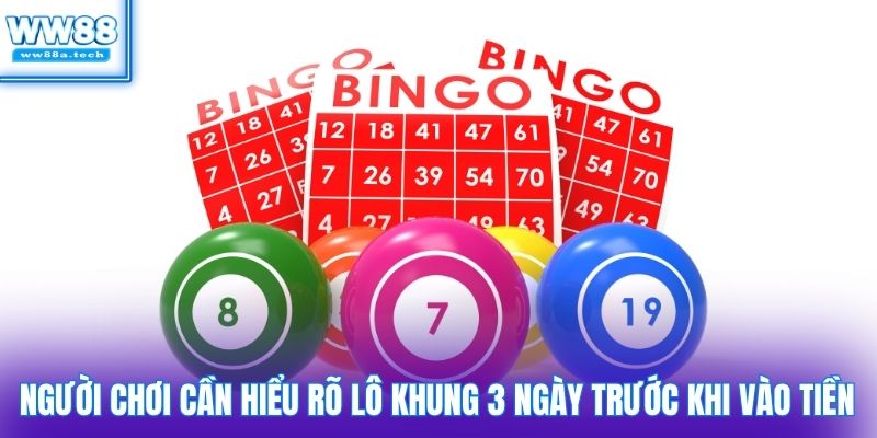 Người chơi cần hiểu rõ lô khung 3 ngày trước khi vào tiền