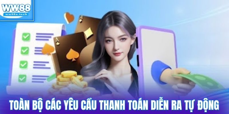 Toàn bộ các yêu cầu thanh toán diễn ra tự động hóa